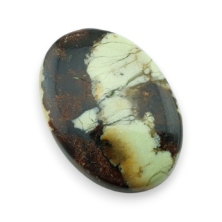 Chryzopraz cytrynowy kaboszon 28x20 mm nr 15