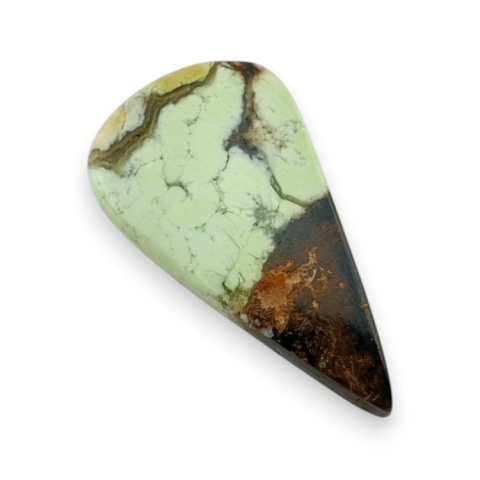 Lemon chrysoprase cabochon 29x16 mm no 56