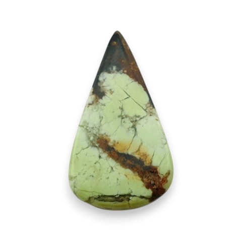 Lemon chrysoprase cabochon 29x16 mm no 56
