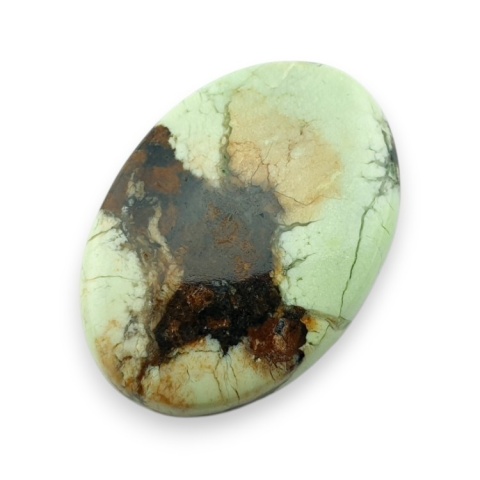 Lemon chrysoprase cabochon 30x21 mm no 24