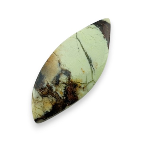 Lemon chrysoprase cabochon 31x13 mm no 50