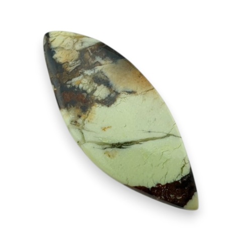 Lemon chrysoprase cabochon 31x13 mm no 50