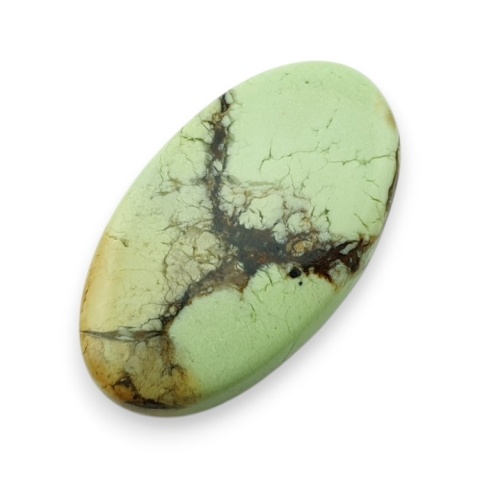 Lemon chrysoprase cabochon 33x19 mm no 57