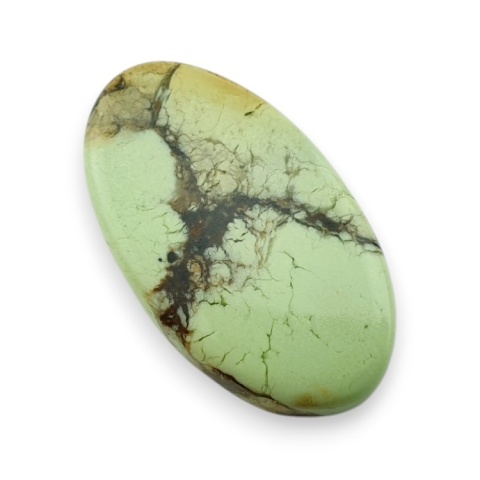 Lemon chrysoprase cabochon 33x19 mm no 57
