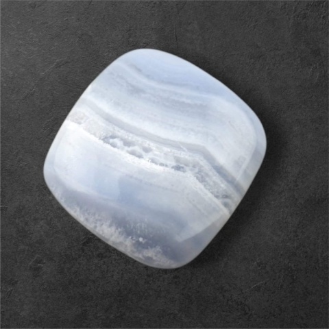 Blue lace agate cabochon 21x21 mm no 98