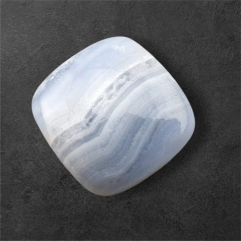 Blue lace agate cabochon 21x21 mm no 98