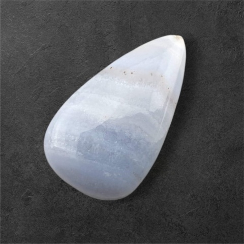 Blue lace agate cabochon 22x13 mm no 136