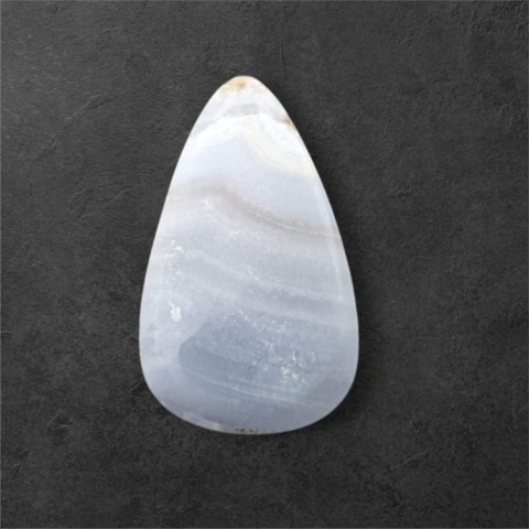 Blue lace agate cabochon 22x13 mm no 136