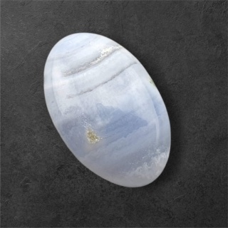 Agat blue lace kaboszon 24x15 mm nr 137