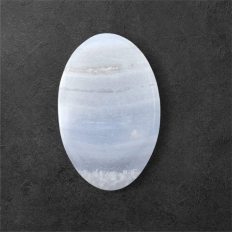 Blue lace agate cabochon 24x15 mm no 137