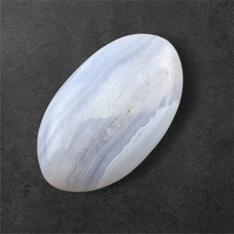 Blue lace agate cabochon 26x16 mm no 78