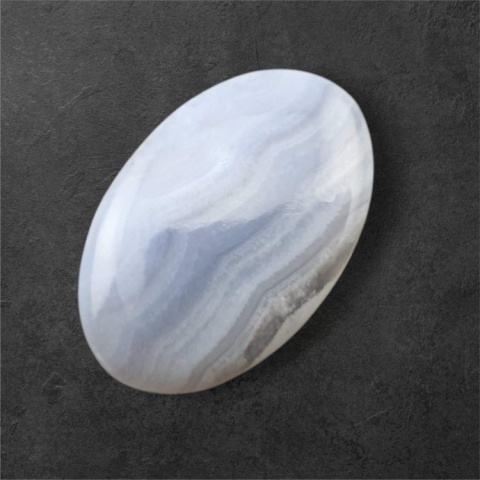 Agat blue lace kaboszon 26x17 mm nr 110