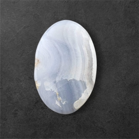 Agat blue lace kaboszon 26x17 mm nr 110