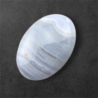 Agat blue lace kaboszon 26x18 mm nr 115