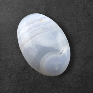 Blue lace agate cabochon 26x18 mm no 115