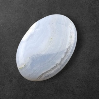 Agat blue lace kaboszon 26x18 mm nr 135