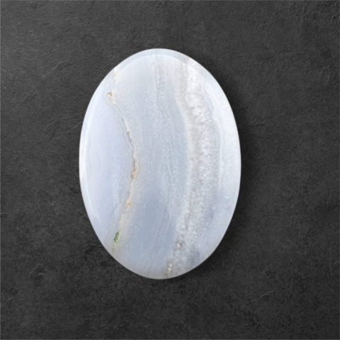 Blue lace agate cabochon 26x18 mm no 135
