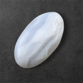 Agat blue lace kaboszon 27x15 mm nr 132