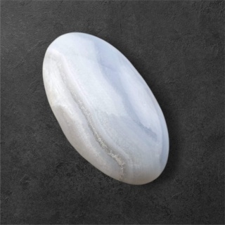 Agat blue lace kaboszon 27x15 mm nr 132