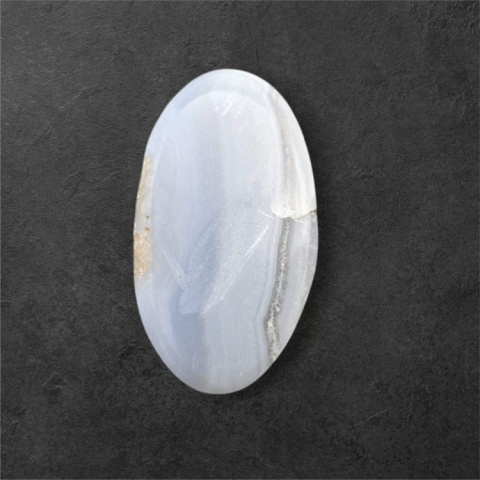 Agat blue lace kaboszon 27x15 mm nr 132