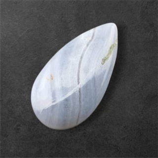 Agat blue lace kaboszon 28x15 mm nr 118