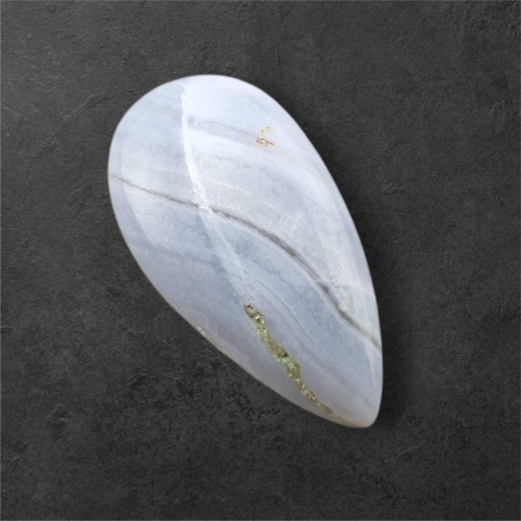 Agat blue lace kaboszon 28x15 mm nr 118