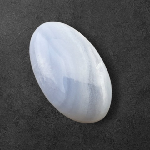 Agat blue lace kaboszon 28x17 mm nr 73