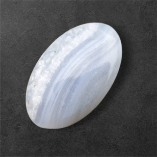 Agat blue lace kaboszon 28x17 mm nr 91