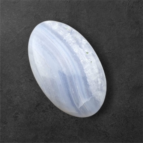 Agat blue lace kaboszon 28x17 mm nr 91