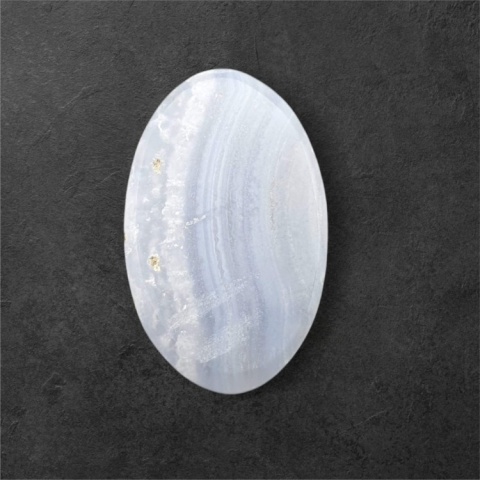 Agat blue lace kaboszon 28x17 mm nr 91