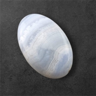 Blue lace agate cabochon 28x18 mm no 86