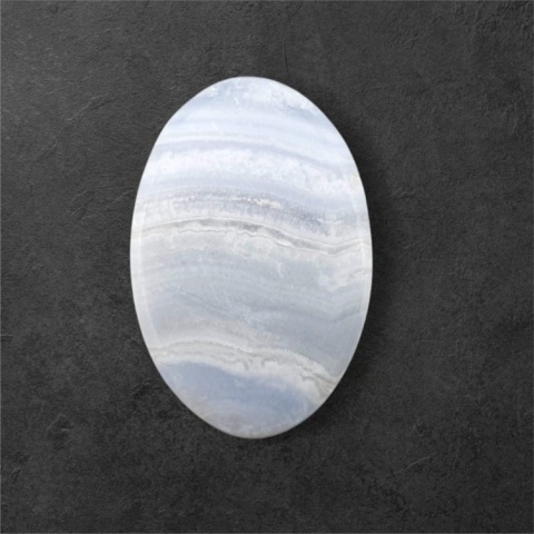 Agat blue lace kaboszon 28x18 mm nr 86