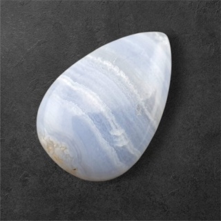 Agat blue lace kaboszon 28x19 mm nr 114