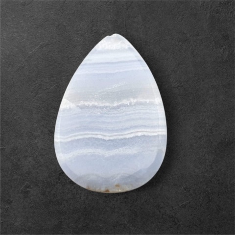 Agat blue lace kaboszon 28x19 mm nr 114