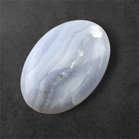 Agat blue lace kaboszon 28x19 mm nr 129