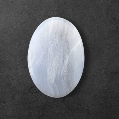 Agat blue lace kaboszon 28x19 mm nr 129