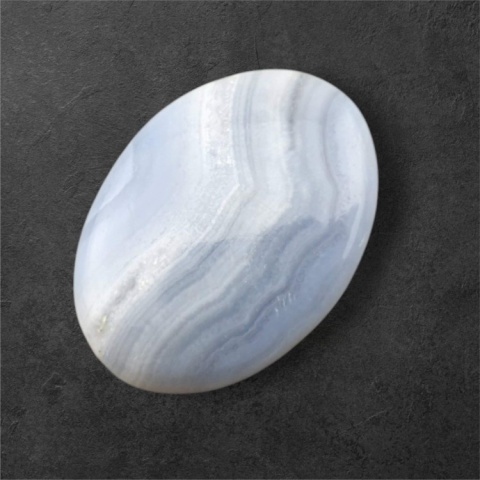 Agat blue lace kaboszon 29x21 mm nr 84