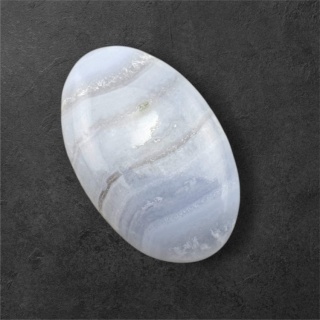 Agat blue lace kaboszon 30x19 mm nr 81