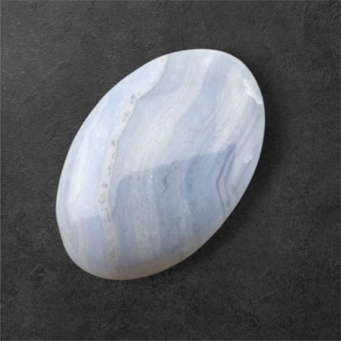 Agat blue lace kaboszon 30x20 mm nr 123