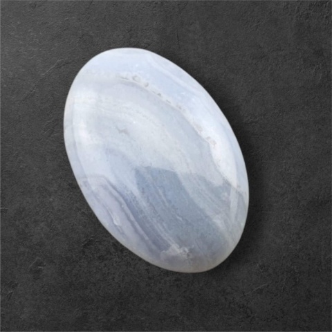 Agat blue lace kaboszon 30x20 mm nr 123