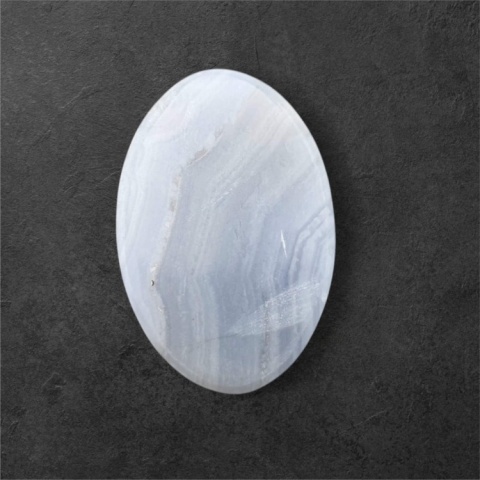 Agat blue lace kaboszon 30x20 mm nr 123