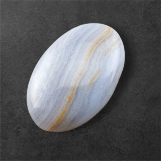 Agat blue lace kaboszon 31x20 mm nr 111