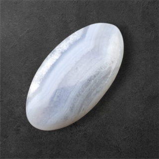 Agat blue lace kaboszon 33x17 mm nr 76