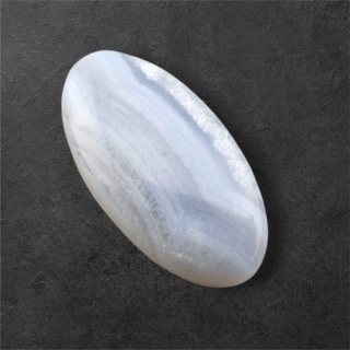 Agat blue lace kaboszon 33x17 mm nr 76