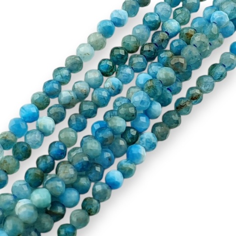 Apatite faceted ball 2.5 mm strand