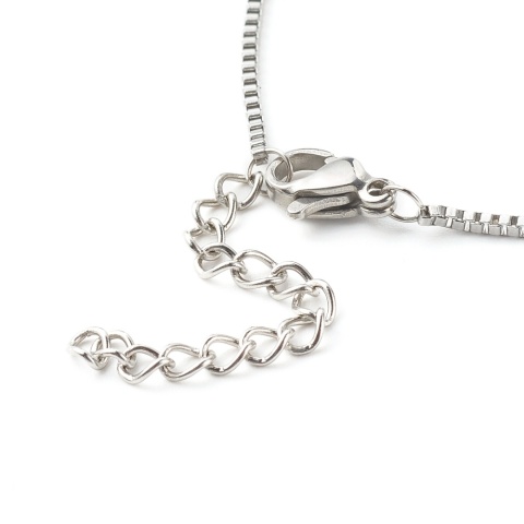 Setting of the ankle chain bracelet 16.5+6 cm, surgical steel 316L