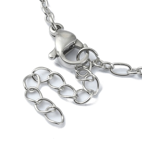 Figaro bracelet, 316L surgical steel, 17+3.5 cm