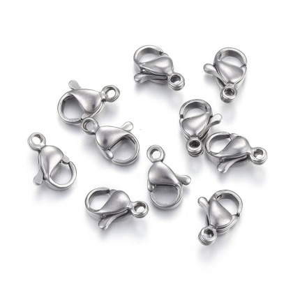 Snap hook 9x6 mm surgical steel 316L 10 pcs