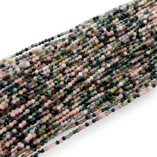 Turmalin kula fasetowana 1,9 mm sznur