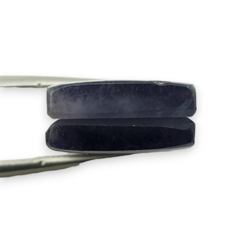 Fluorite pair of cabohones with holes 17x16 mm no S230